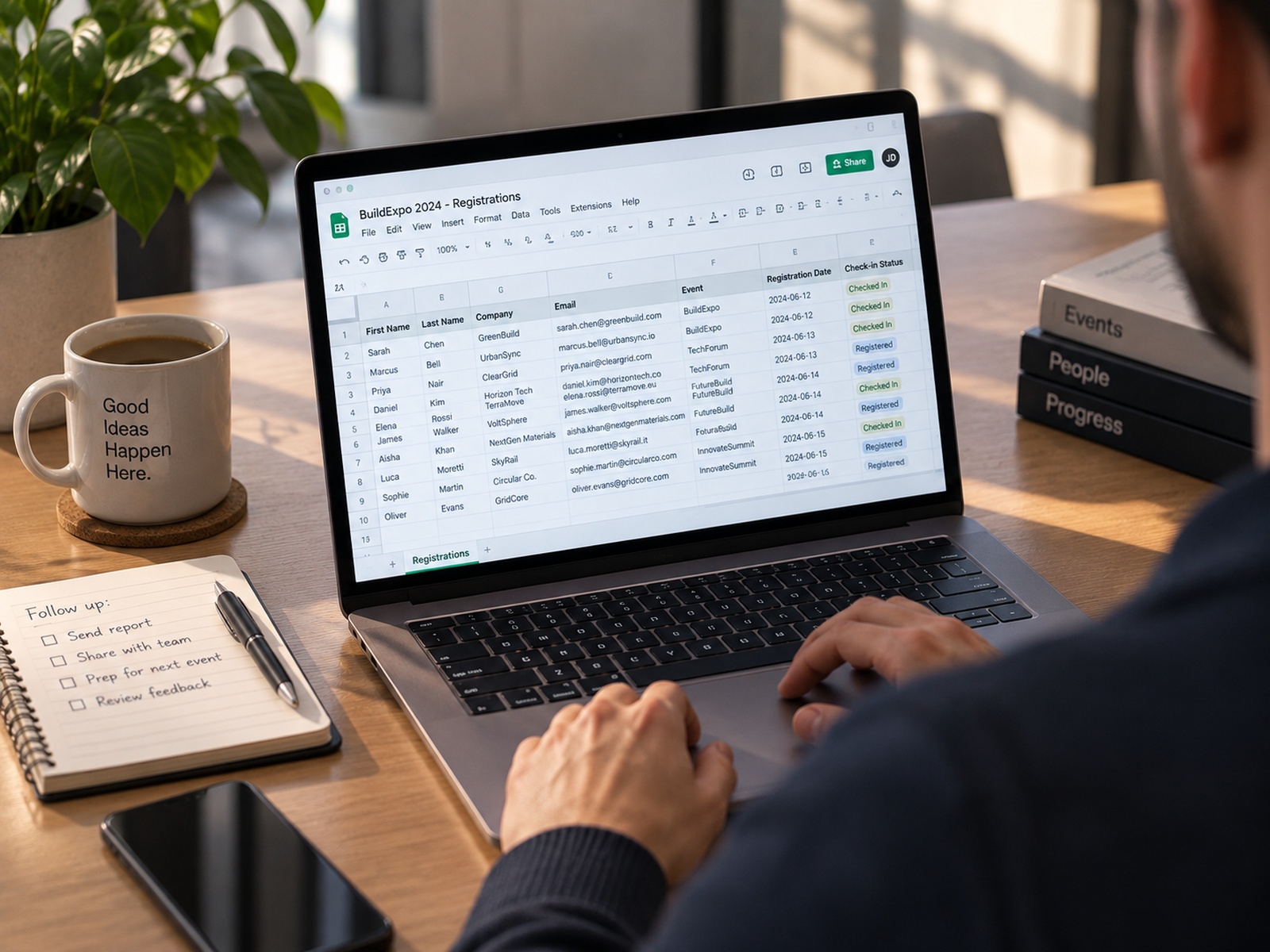 The spreadsheet, the day it closes