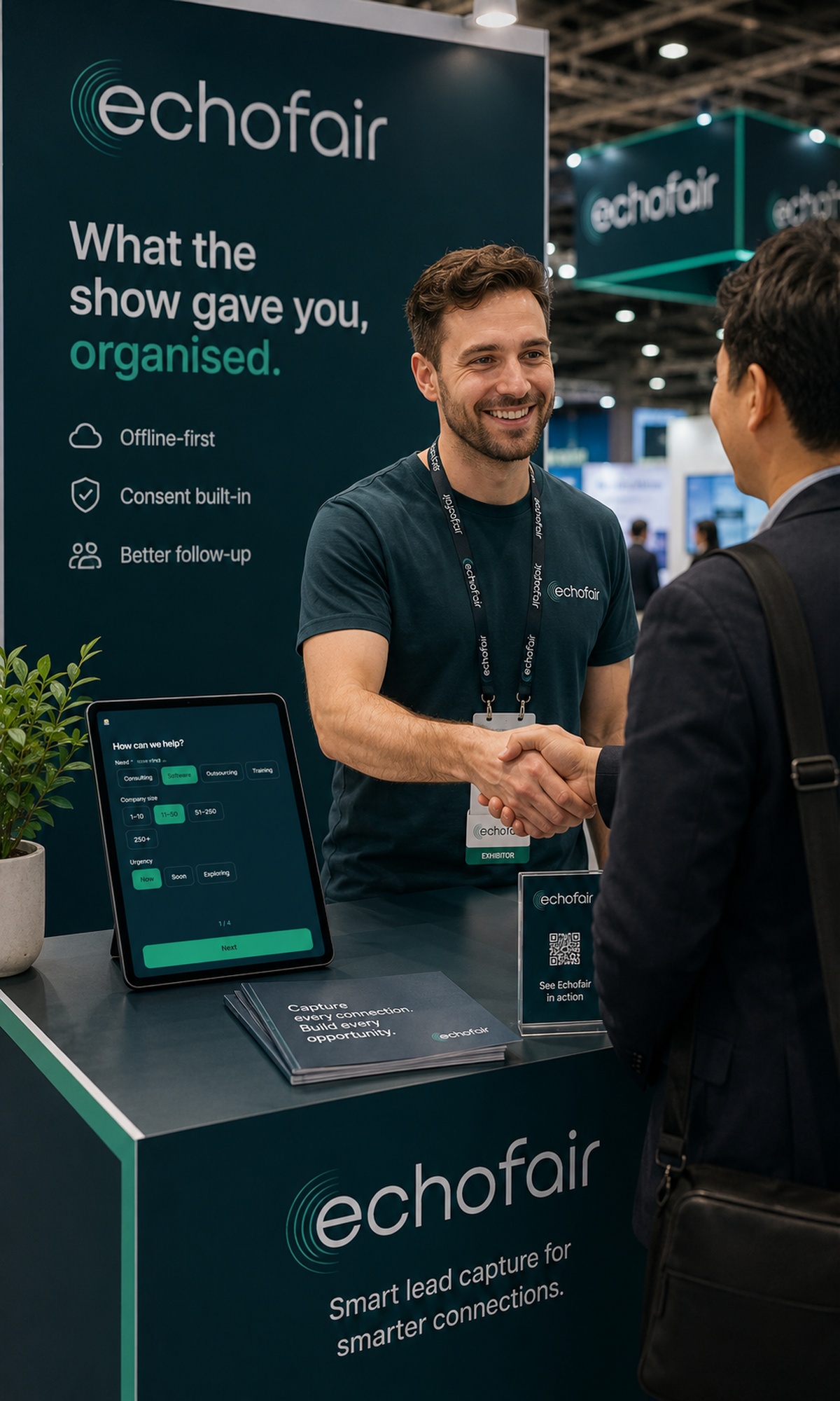At the stand